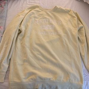 Yellow Martha’s Vineyard crew neck sweatshirt